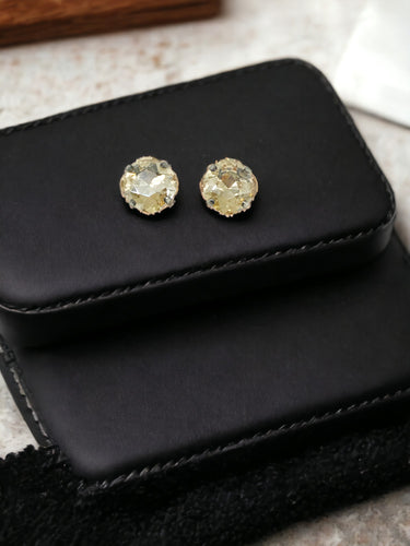 Genuine Crystal Stud Earrings - E19-4194