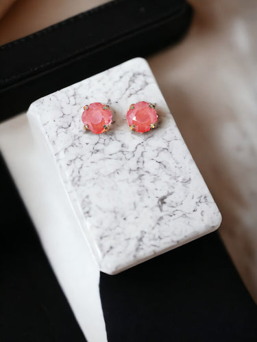 Genuine Crystal Stud Earrings - E19-4195