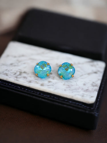 Genuine Crystal Stud Earrings - E19-4206