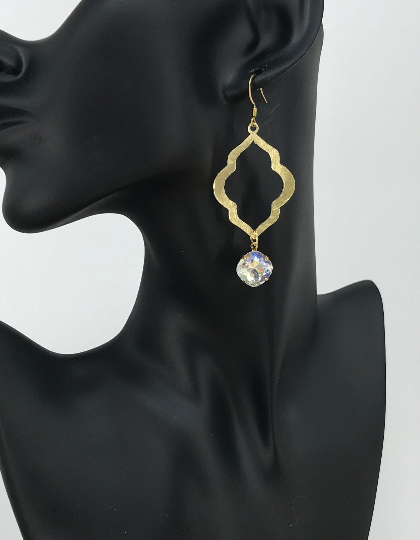 Crystal & Marquise Pendant Earrings - E19-4277