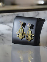 Load image into Gallery viewer, CZ Stud and Pendant Earrings - E19-4320