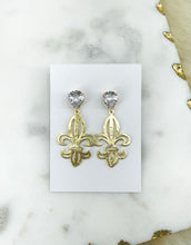 Load image into Gallery viewer, CZ Stud and Pendant Earrings - E19-4320