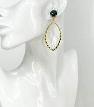 Load image into Gallery viewer, Crystal &amp; Marquise Pendant Earrings - E19-4328