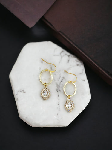 CZ Pendant Earrings - E19-4394