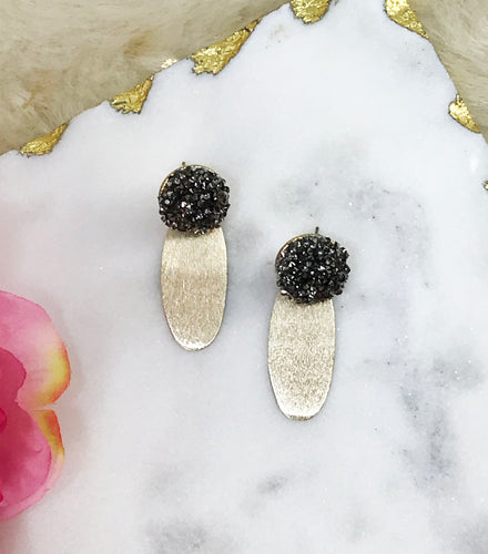 Druzy Stud & Pendant Earrings - E19-4437