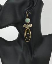 Load image into Gallery viewer, Gemstone &amp; Pendant Earrings - E19-4466