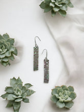 Load image into Gallery viewer, Purple Rainbow Sequin Earrings - E19-447