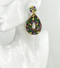 Load image into Gallery viewer, Rhinestone Stud &amp; Teardrop Earrings - E19-4619