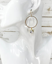 Load image into Gallery viewer, Genuine Crystal &amp; Hoop Earrings - E19-4631