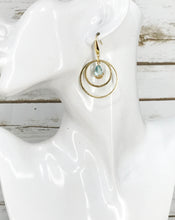 Load image into Gallery viewer, Brushed Gold &amp; Teardrop Pendant Earrings - E19-4694