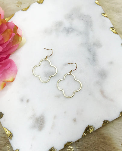 Gold Clover Earrings - E19-4761