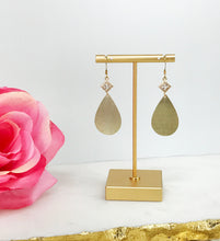 Load image into Gallery viewer, CZ &amp; Teardrop Pendant Earrings - E19-4764