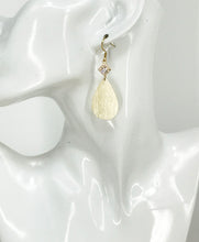 Load image into Gallery viewer, CZ &amp; Teardrop Pendant Earrings - E19-4764