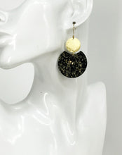 Load image into Gallery viewer, Resin &amp; Brushed Gold Pendant Earrings - E19-4781