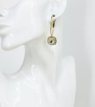 Load image into Gallery viewer, Hoop &amp; Rhinestone Pendant Earrings