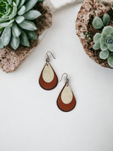 Load image into Gallery viewer, Triple Layred Genuine Leather Earrings - E19-646