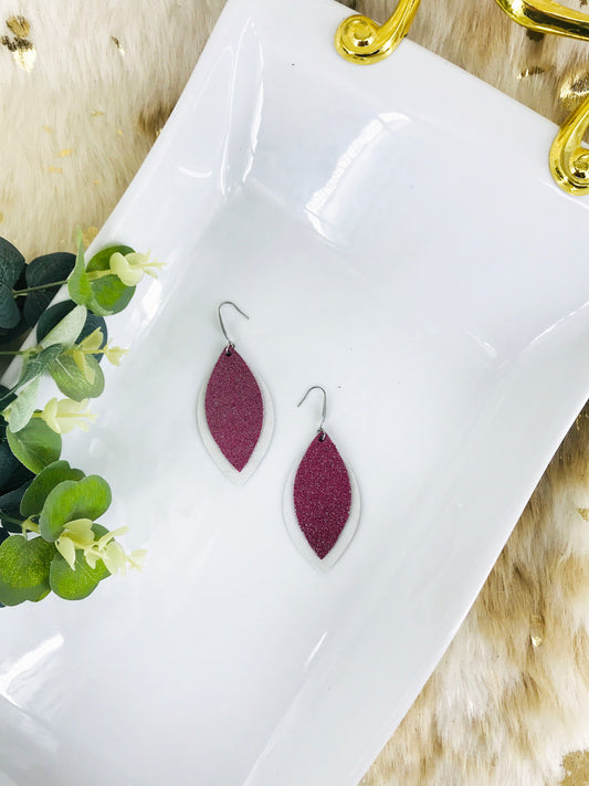 Genuine Suede and Leather Layered Earrings - E19-786