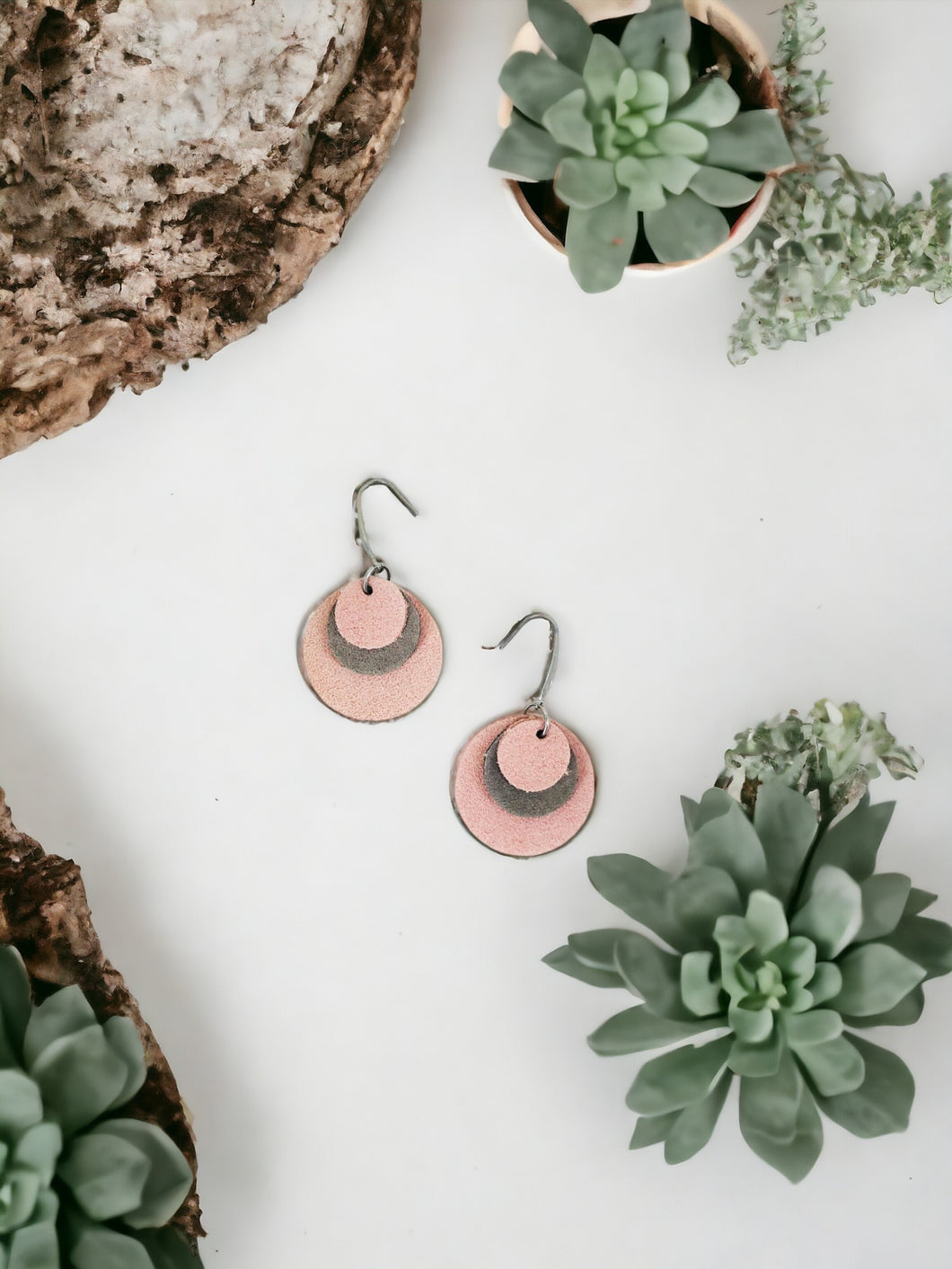 Genuine Leather Earrings - E19-793