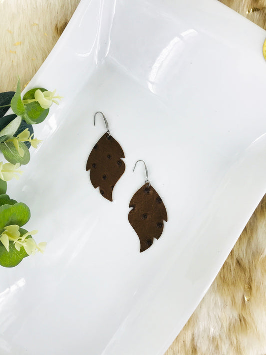 Genuine Leather Earrings - E19-955