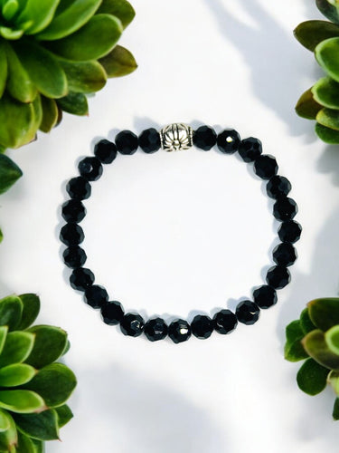 Glass Bead Stretchy Bracelet - B1228