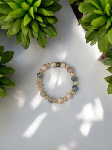 Agate Gemstone Stretchy Bracelet - B1508