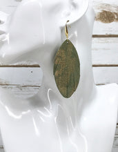 Load image into Gallery viewer, Fringe Camo Leather Earrings - E19-4524