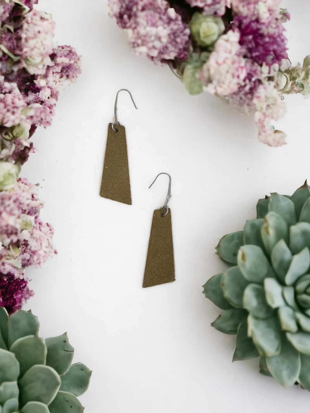 Leather Earrings - E752