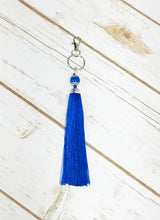 Load image into Gallery viewer, Large Silk Tassel Keychains