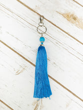 Load image into Gallery viewer, Large Silk Tassel Keychains