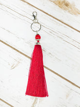 Load image into Gallery viewer, Large Silk Tassel Keychains