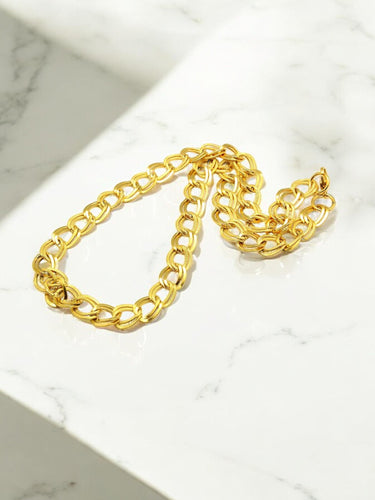 Stainless Steel Double Link Chain Necklace - N329