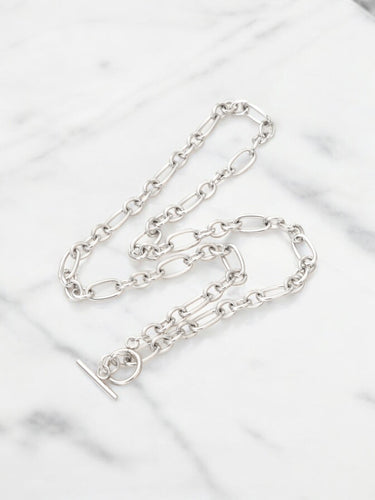 Stainless Steel Figaro Chain Necklace - N771