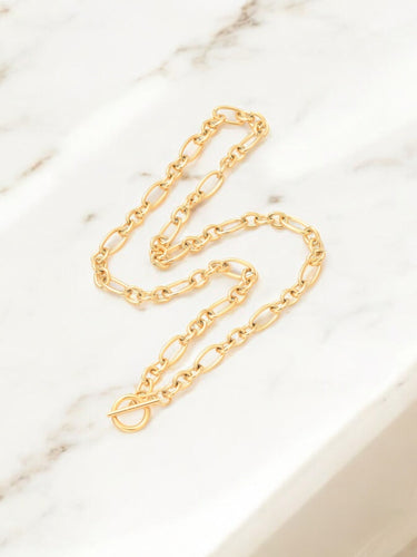 Stainless Steel Figaro Chain Necklace - N772