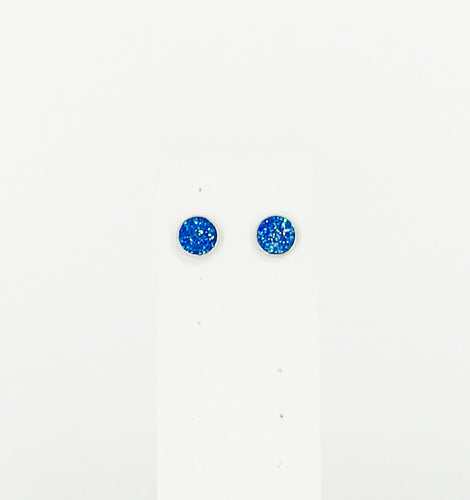 Round Druzy Stud Earrings - E19-2735