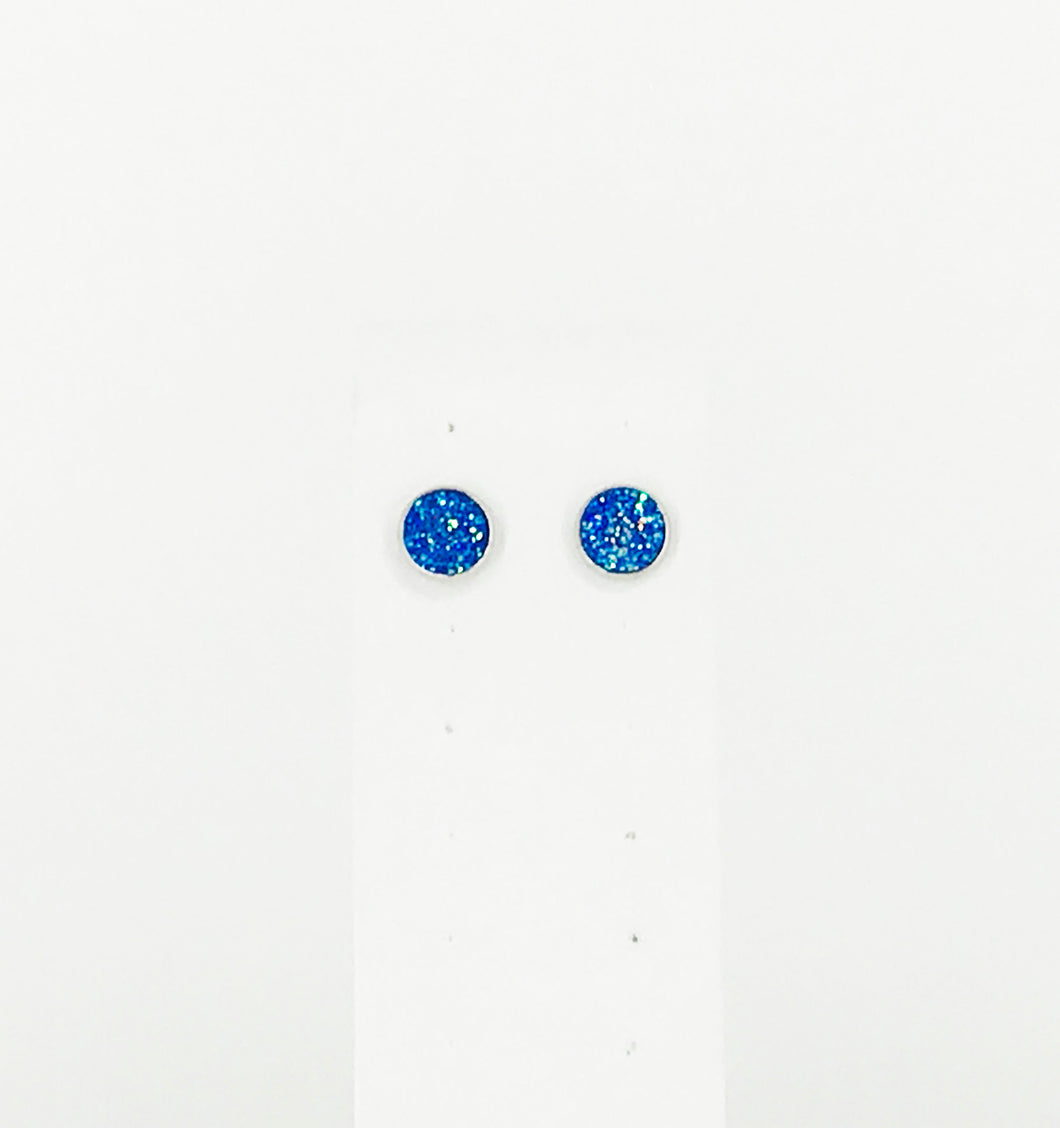 Round Druzy Stud Earrings - E19-2735