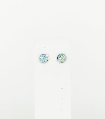 Round Druzy Stud Earrings - E19-2750