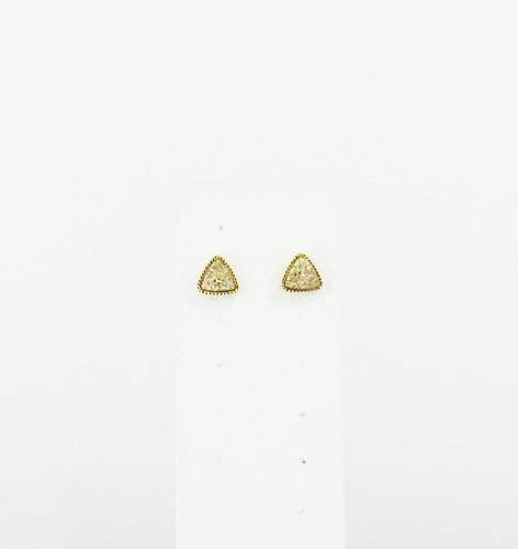 Triangle Druzy Stud Earrings - E19-2763