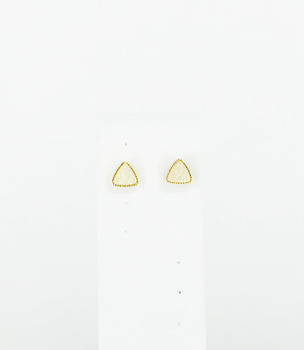 Triangle Druzy Stud Earrings - E19-2777