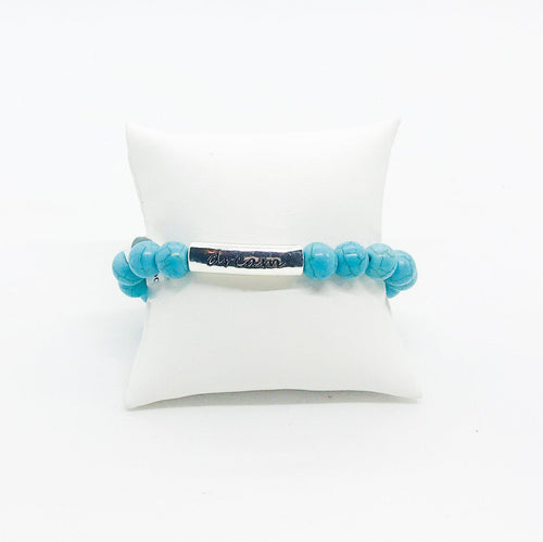 Dyed Howlite Stretchy Bracelet - B186