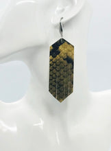 Load image into Gallery viewer, Frayed Snake Skin Leather Earrings - E19-2171