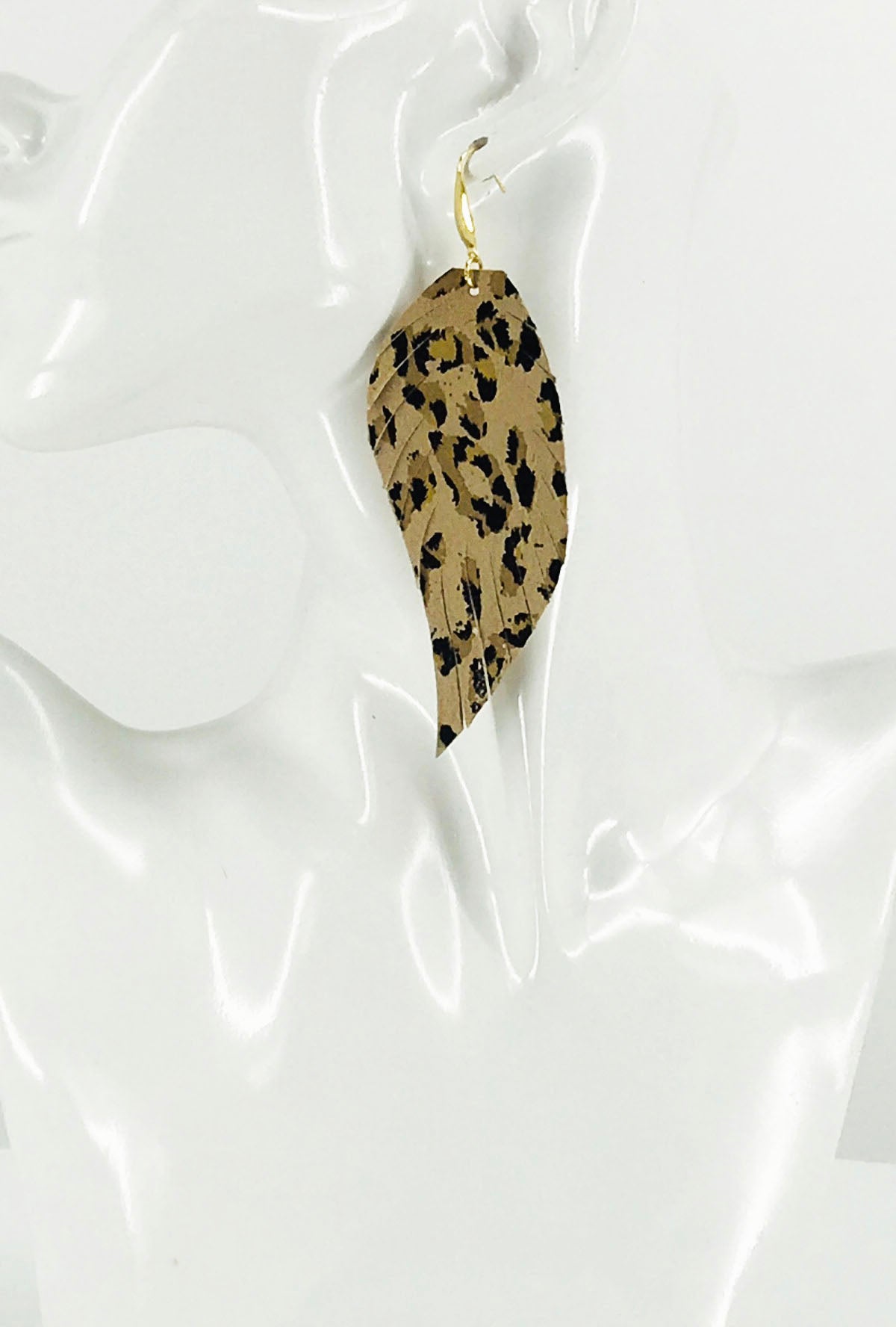 Fringe Leopard Leather Earrings - E19-2663