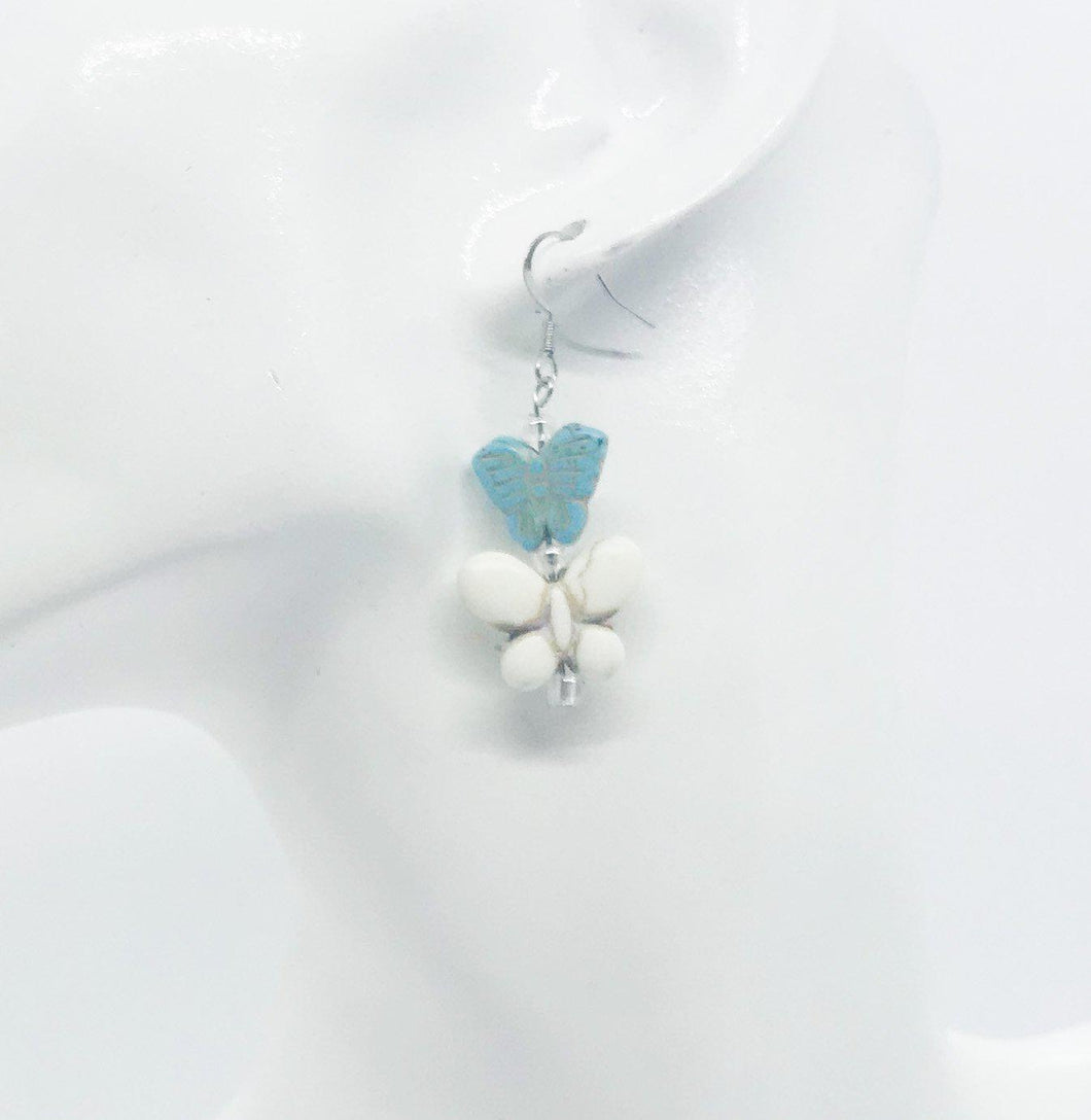 Glass Bead Dangle Earrings - E19-293