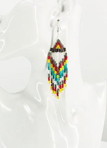 Bohemian Beaded Fringe Earrings - E19-3085