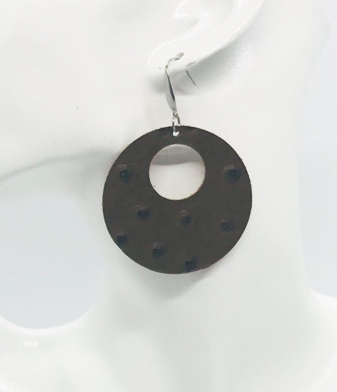 Genuine Leather Earrings - E19-366