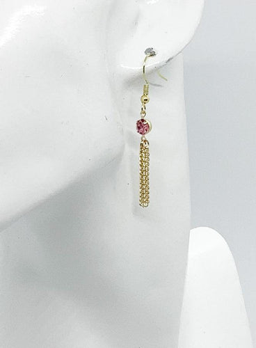 Rhinestone Dangle Earrings - E19-604