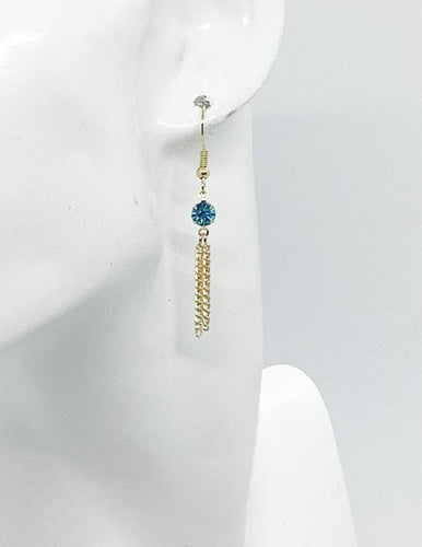 Rhinestone Dangle Earrings - E19-607