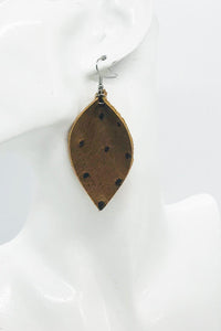 Genuine Ostrich Leather Earrings - E19-808