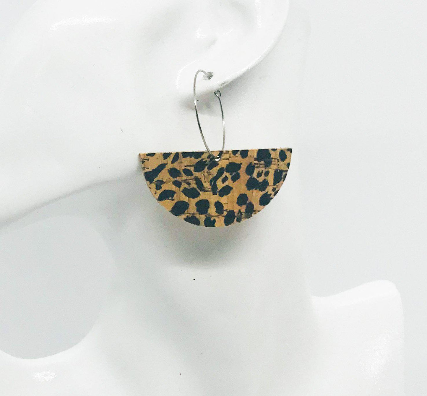 Genuine Leather Hoop Earrings - E19-811